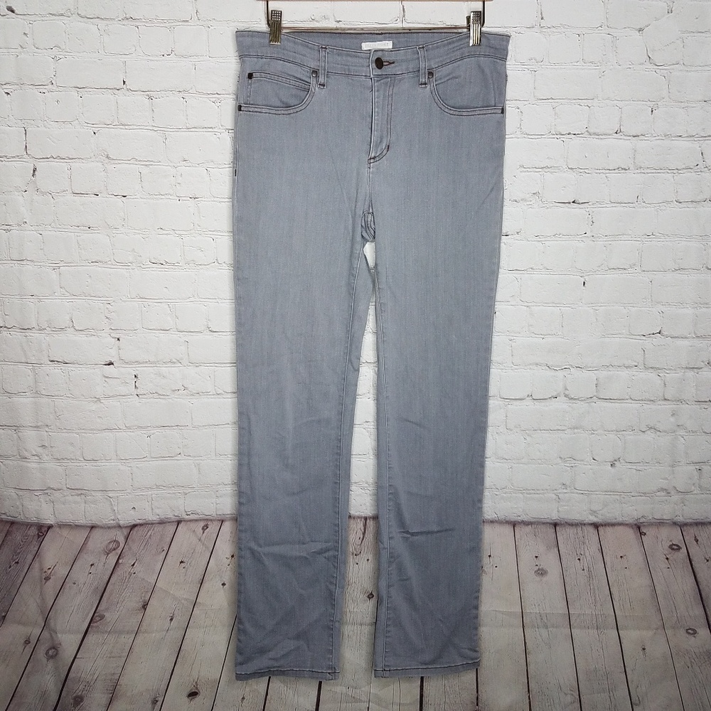 Eileen Fisher Gray Straight Organic Stretch Jeans